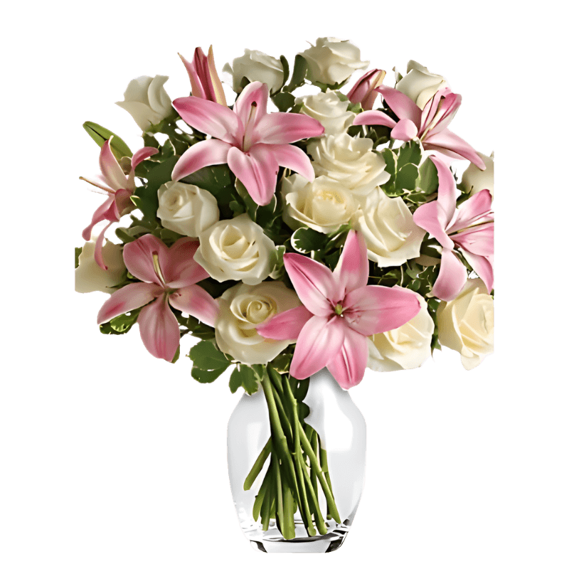 White & Pink Flower Bouquets North Haledon NJ