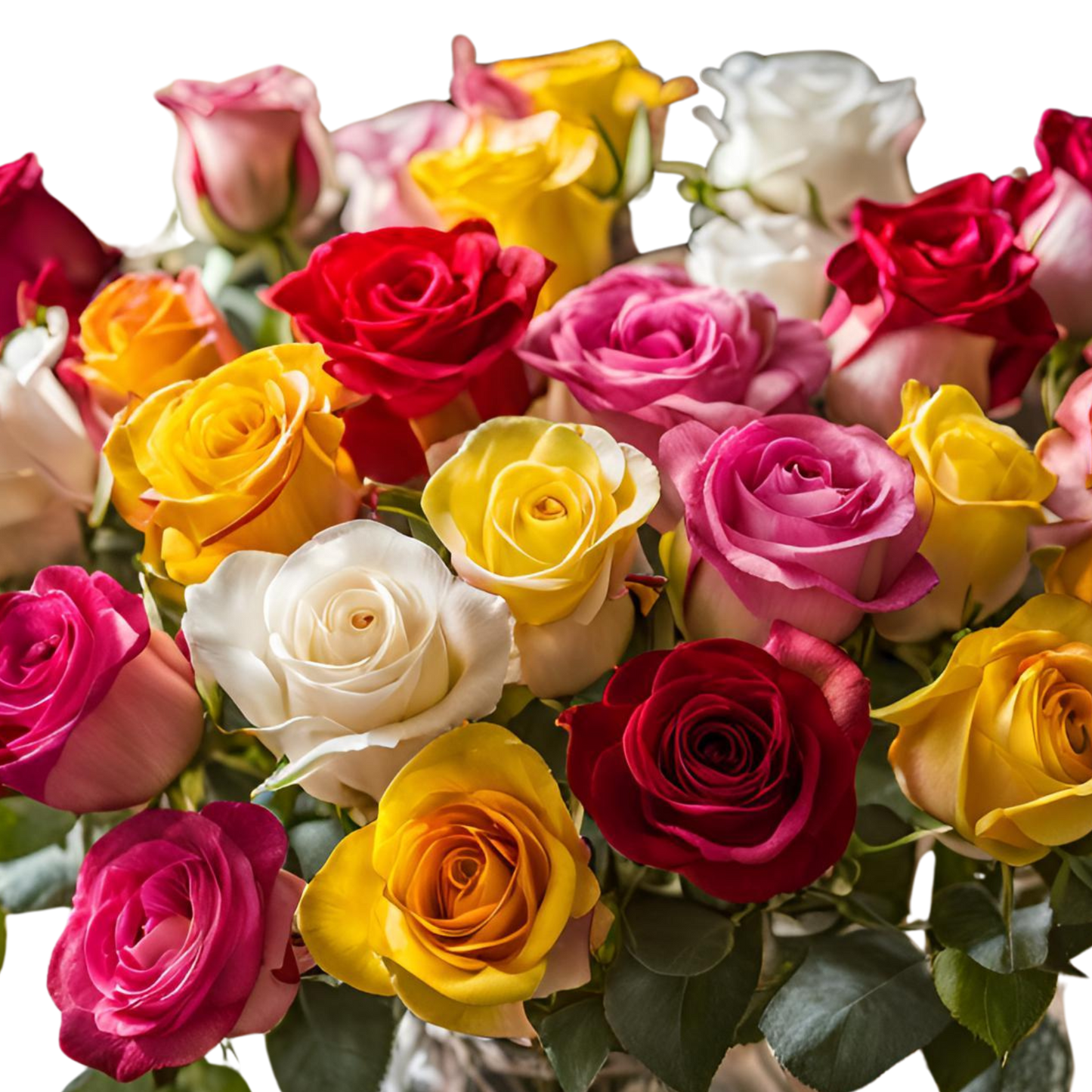 Muiltiple Colour Roses Bouquet North Haledon NJ
