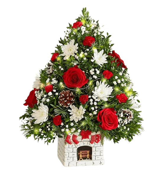 Floral Christmas Tree