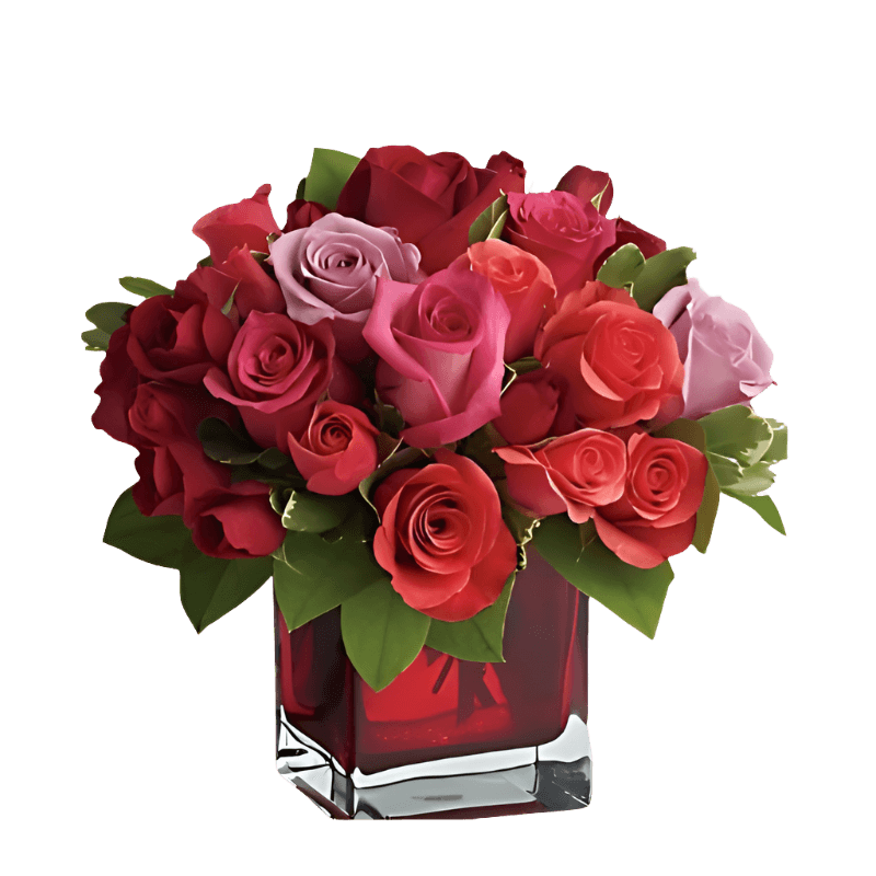 Love Bouquet with Red Roses