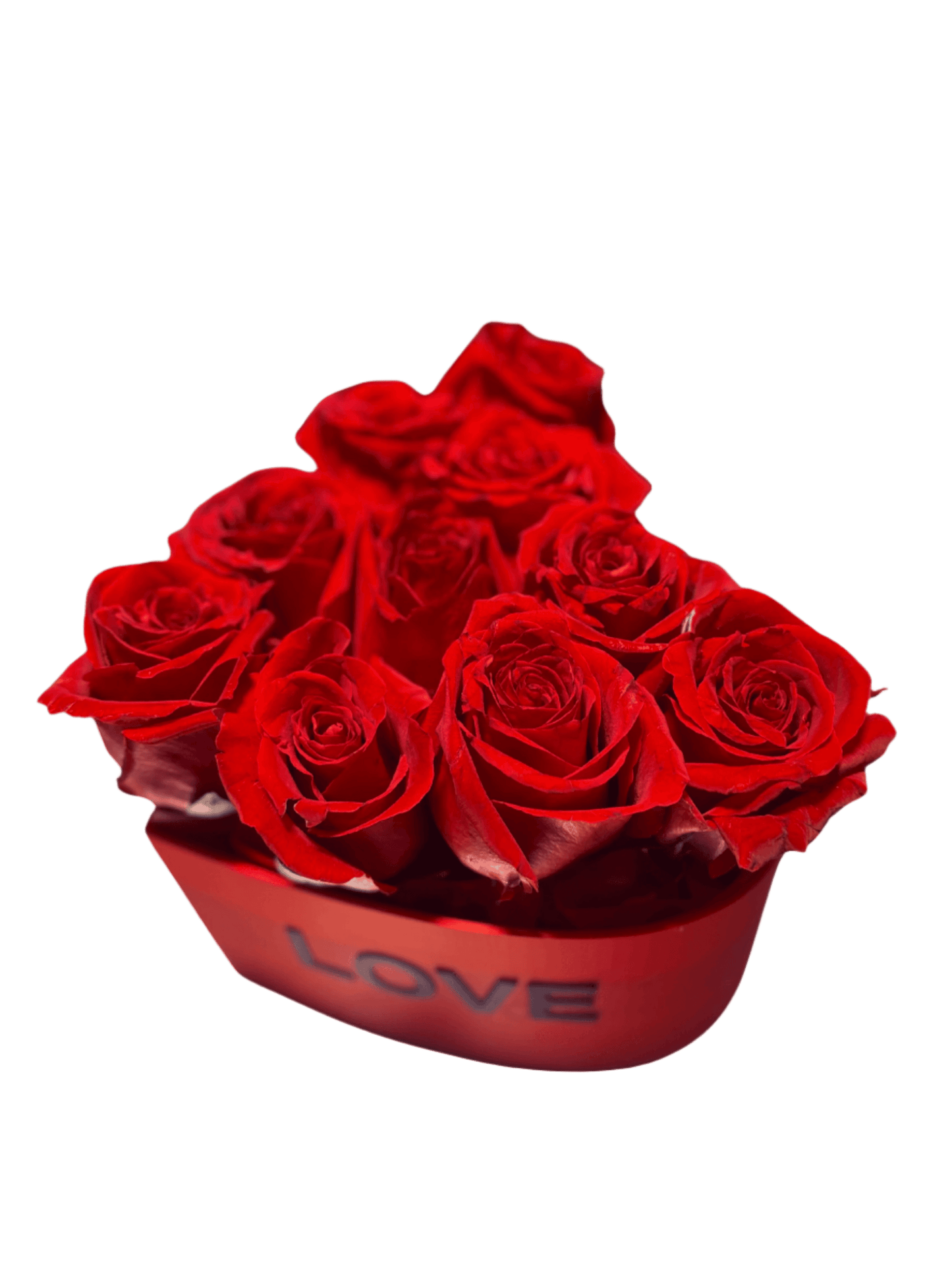 Floral Box Filled With Red Roses North Haledon NJ