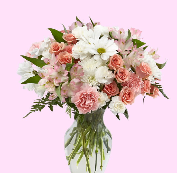 Blush Crush Bouquet - Flauraly Flowers and Plants