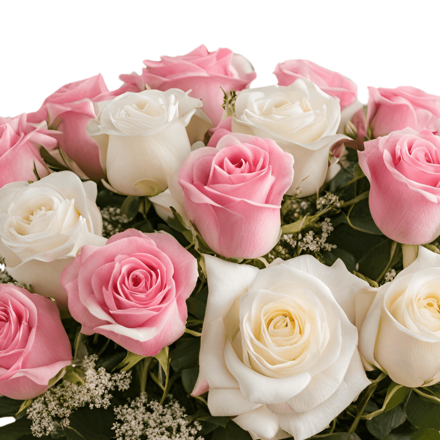 Too Cute - Pink White Rose Bouquet - Flauraly Flowers and Plants #