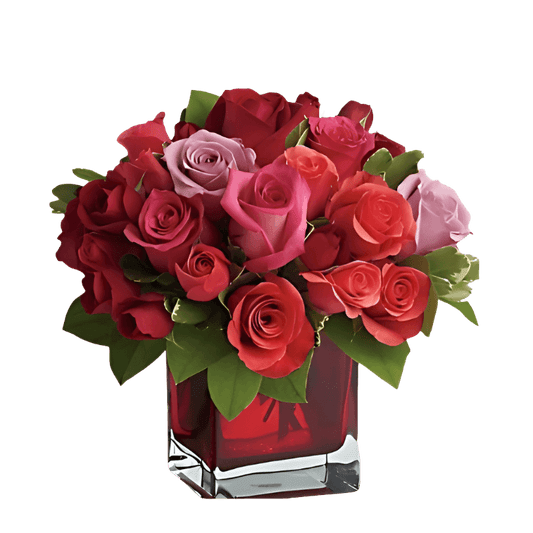Ramo de amor con rosas rojas