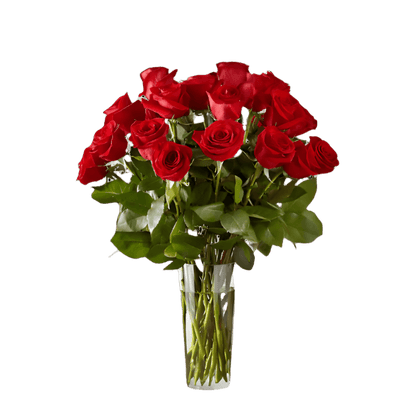 Shop Handcrafted Deep Red Rose Bouquet - Flauraly Flowers and Plants #