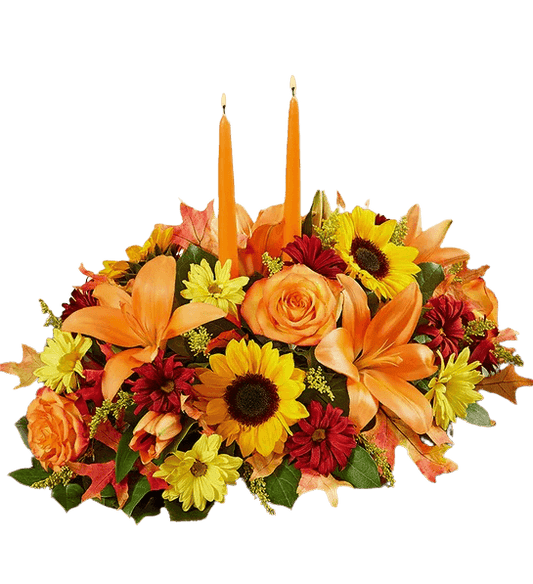Thanksgiving Floral Centerpiece from Flauraly